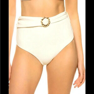 Jets Australia belted high waist isla ribbed bikini bottom
